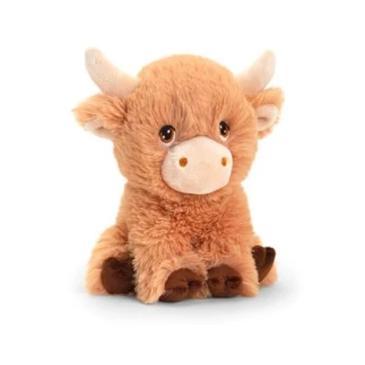 Image of Deluxe Paws Plush Cuddly Soft Eco Toys 100% Recycled (Shaggy Highland Cow)