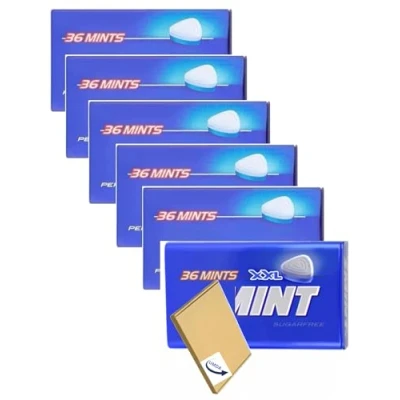 Image of UMDA Smints Box Sugar Free Mints Sweets XXL Papermint Tins Best With Fresh for Bad Breath Peppermint Sweet (Pack of 6)