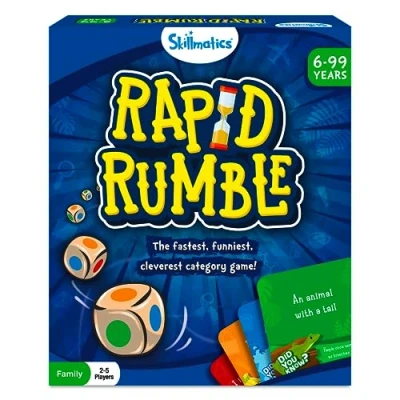 Image of Skillmatics Board Game Rapid Rumble, Fun for Family Night, Educational Toy, Card Kids, Teens &amp; Adults, Gifts Ages 6, 7, 8, 9 and Up