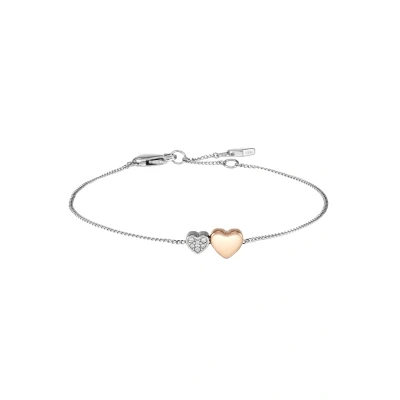 Image of Fossil Bracelet for Women Vintage Motifs, 16.5 cm + 0.4 Silver Stainless Steel Bracelet, JF03095998
