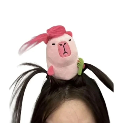 Image of Mumuve Funny Capybara Hairband Face Props Stage Performances Headband Unique Women Hair Accessory for Parties and Daily Wear Hoop