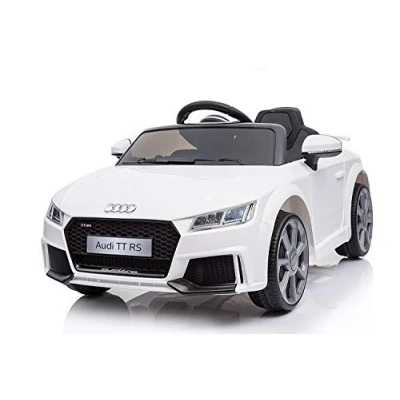 Image of Audi Licensed TT RS 12V OutdoorToys Children’s Battery Operated Rechargeable Kids Electric Ride On Toy Car with 2.4G Parental Remote Control, White