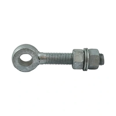 Image of Timco Adjustable Gate Eyes with Nuts Hot Dipped Galvanised (Size M16 x 100 1 Each)