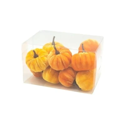 Image of Heaven Sends Set of 12 Orange Pumpkin Halloween Decorations