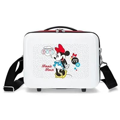 Image of Disney Minnie Enjoy the Day Adaptable Beauty Case White 29x21x15 cm ABS