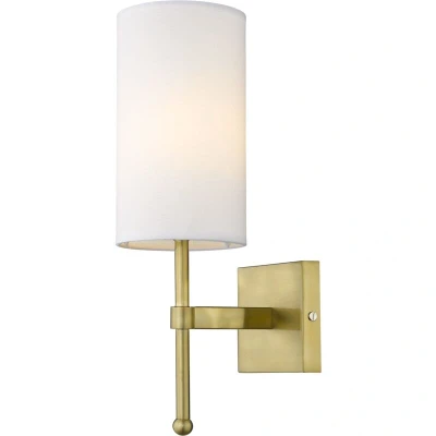 Image of Denver Wall Lamp With Shade Brass, E14