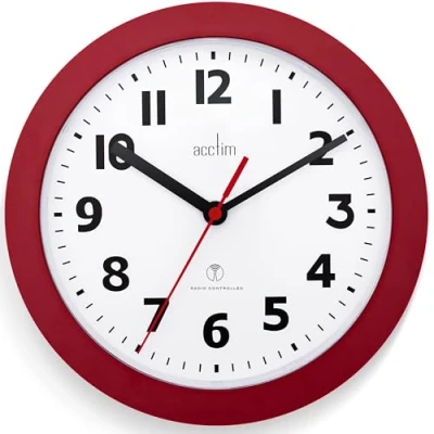 Image of Acctim Parona Wall Clock Red