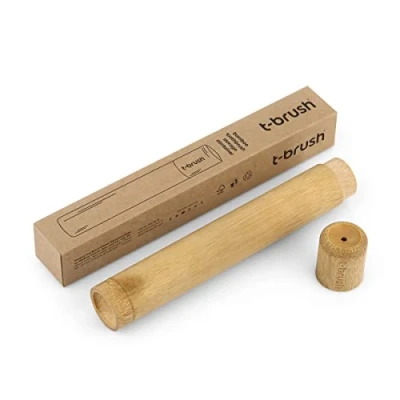 Image of t brush Bamboo Toothbrush Container Eco Friendly Sustainable Biodegradable Ergonomic Vegan Cruelty Free FSC Packing