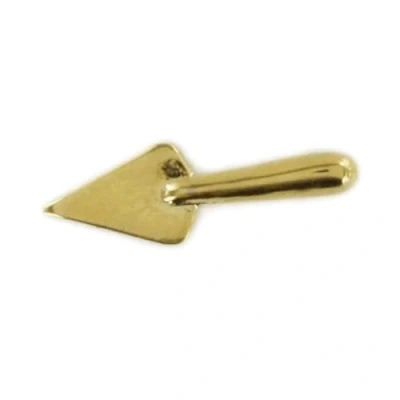 Image of Masonic Gilt Metal Trowel Lapel Pin Badge
