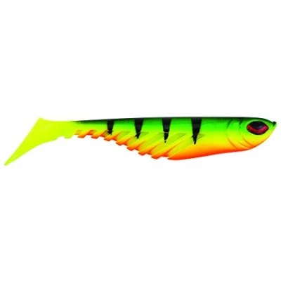 Image of Berkley PowerBait Ripple Shad Fishing Bait, Fire Perch, 3 1/2in 9cm, Irresistible Scent &amp; Flavor, Realistic Profile, Unique Swimming Action, Ideal for Bass, Walleye, Pike and more
