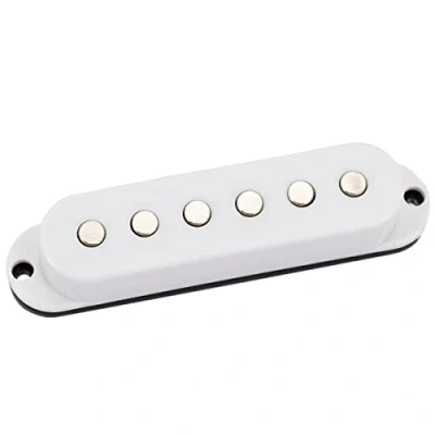 Image of Musiclily Basic 50mm Ceramic Single Coil Neck Pickup for Strat Style Electric Guitar, White