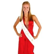 Image of Novelties Direct Prom Queen Satin Sash (1)
