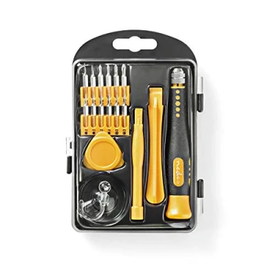 Image of Invero 17 in 1 Cell Phone Toolkit Ideal Disassembly and Repair Tool Screwdriver Set for PCs, Smartphones, Tablets Other Electronic Devices