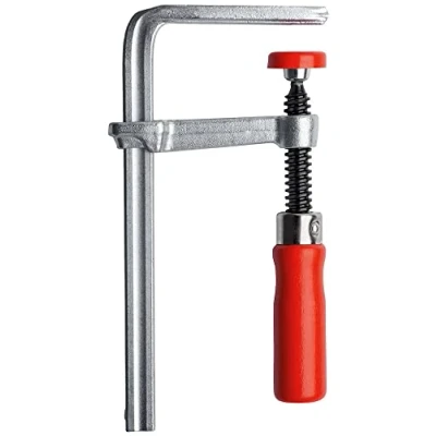 Image of Bessey GTR16B6 GTR All Steel Table Clamp, Grey/Red, 160/60 mm