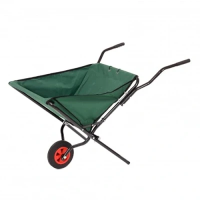 Image of Oypla Lightweight Folding Garden Wheelbarrow Foldable Wheel Barrow