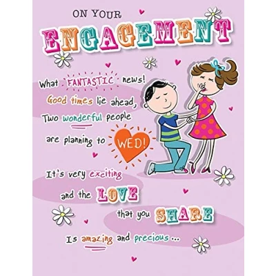 Image of Engagement Card 8 x 6 inches Regal Publishing