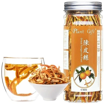Image of Plant Gift Tangerine Tea Orange Peel, 100% Natural Pure Herbal Tea,Dried Mandarin Oranges, Cold Brew Tea, Dried Tangerines, Peel Strips 80G / 2.82oz