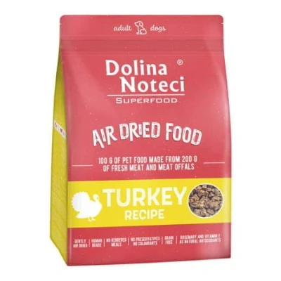 Image of Dolina Noteci Air Dried SuperFood For Dogs Turkey 1kg 2.2lbs Human Grade