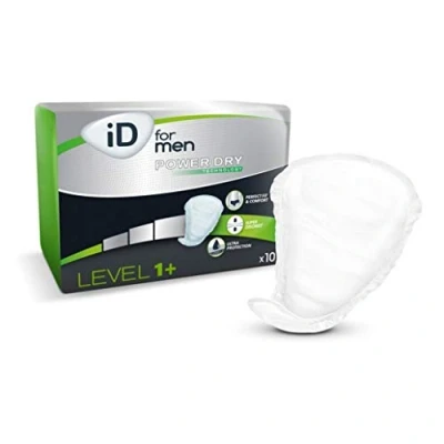 Image of iD for Men Level 1+ 3 Packs of 10 Male Incontinence Pads