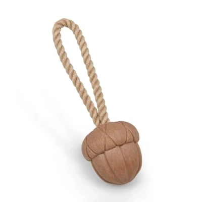 Image of Petface Acorn on a Rope Dog Toy (Pack of 1)