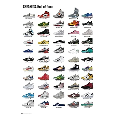 Image of Grupo Erik Sneakers Hall Of Fame Poster 36 x 24 inches / 91.5 61 cm Shipped Rolled Up Cool Posters Art &amp; Prints Wall