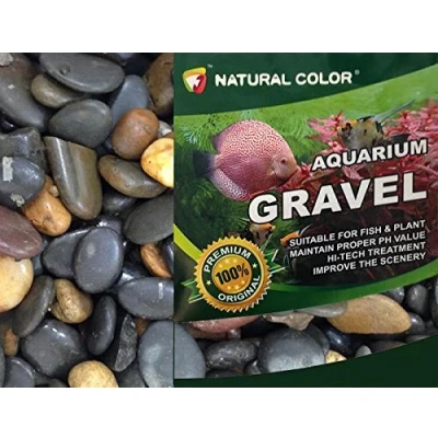 Image of allpondsolutions Natural Color Aquarium Stones Pebbles Substrate Gravel 5KG (1 2cm (5KG), XF10202A)
