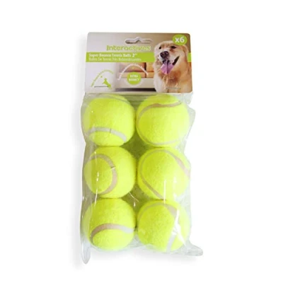Image of pet prime Dog Tennis Balls 2&quot; X 6 PCS Automatic Ball Launcher Suitable for Small
