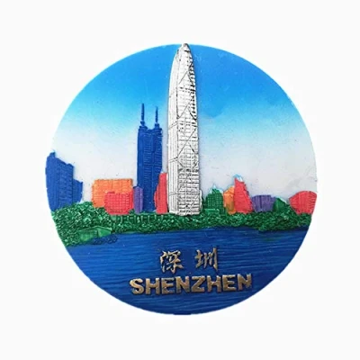 Image of 3D Shenzhen China Fridge Magnet, Home &amp; Kitchen Decoration magnetic sticker,Shenzhen Refrigerator Magnet tourist souvenir gift