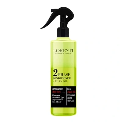 Image of Lorenti Argan 2 Phase Hair Conditioner Leave in Spray Conditioning Repair Detangler 400 ml
