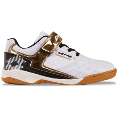 Image of Lotto Unisex Kid&#039;s Sneaker, White Gold, 9.5 UK Child