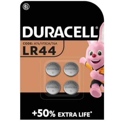 Image of Duracell Specialty LR44 Alkaline Coin Battery, Pack of 4