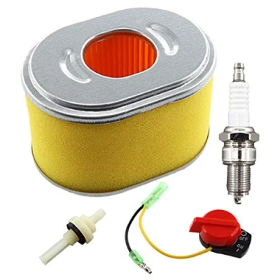 Image of MCHNIC Air Filter with Spark Plug Stop Switch for Honda GX140 GX160 GX200 5HP 5.5 6.5 HP 168F Engines Generator Water Pump # 17210 ZE1 822 517
