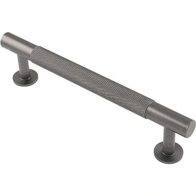 Image of Carlisle Brass FTD700 Knurled T Bar Cabinet Pull Handle, Anthracite (224mm Hole Centres)