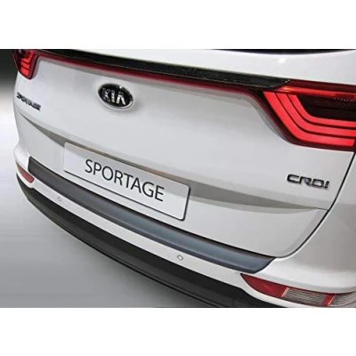 Image of ABS Rear bumper protector Kia Sportage IV 2016 2018 Black