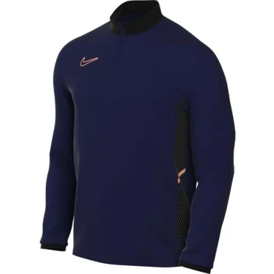Image of Nike Performance DRIL TOP Long sleeved top, Men&#039;s, Size: XXL, Blue void/black/orange pulse