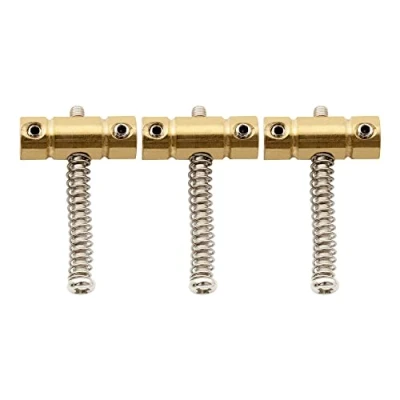 Image of Musiclily Pro 10.8mm Brass Guitar Bridge Saddles for Tele/Telecaster Style Electric Guitar, Chrome (Set of 3)