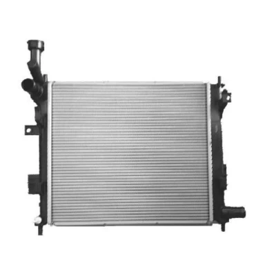 Image of 253101Y000, 253101Y100, 253101Y300 Engine radiator NRF 53146 Aluminium 420mm 370mm 14mm Brazed cooling fins KIA: Picanto II
