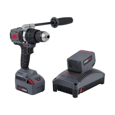 Image of Ingersoll Rand 1/2&quot; 20V Cordless Hammer Drill Kit, Keyless Chuck, Pistol Grip