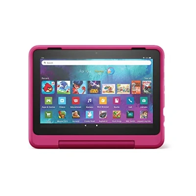 Image of Amazon Kid Friendly Case for Fire HD 8 tablet Only compatible with 12th generation (2022 release), Rainbow Universe