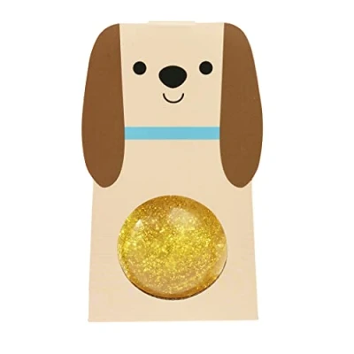 Image of Rex London Gold Glitter Bouncy Rubber Ball
