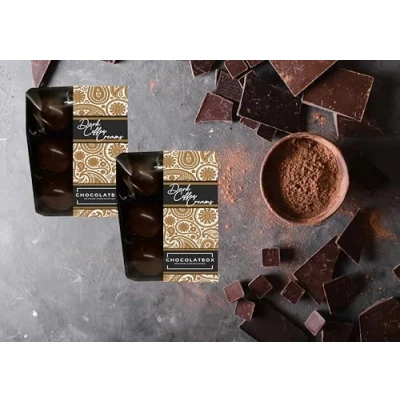 Image of Belgian 56% Dark Chocolate Coffee Creams Filled Chocolates 6 Pack 60g