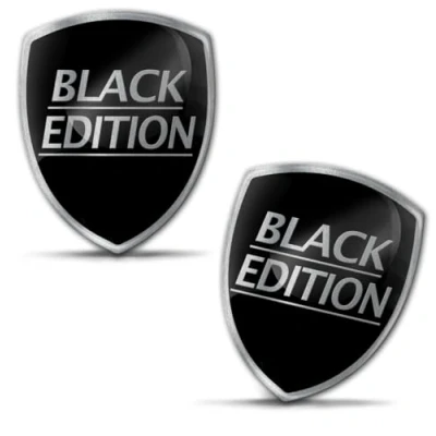 Image of Biomar Labs 2 x Stickers 3D Gel Silicone Gift Flag Car Motorcycle Bicycle Laptop PC Tablet Black Edition KS 68