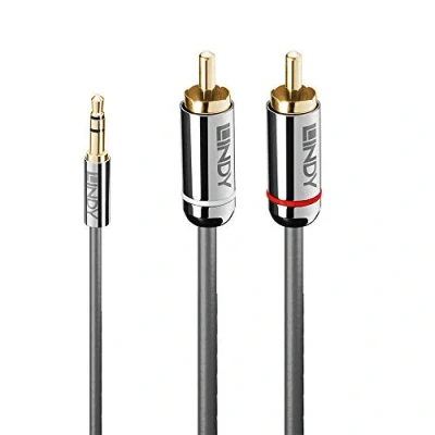 Image of LINDY 35336 5m 3.5mm to Phono Audio Cable, Cromo Line