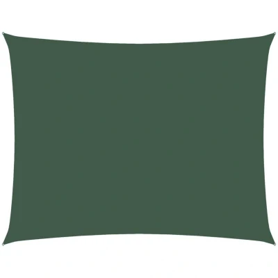 Image of vidaXL Sunshade Sail Oxford Fabric Rectangular 2.5x3.5 m Dark Green