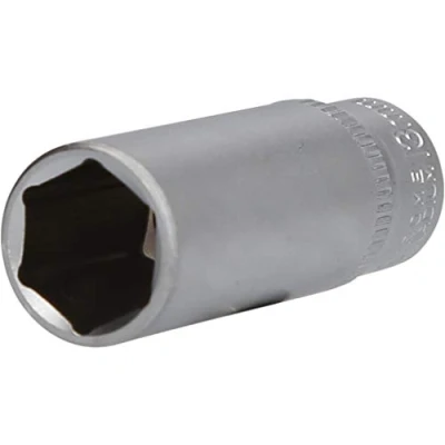 Image of BRILLIANT TOOLS BT020959 1/4 Inch Socket Spanner Insert, Long, 50 mm, 13 mm [Powered by KS Tools]