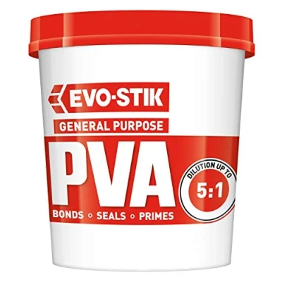 Image of 2 x 500ml Evo Stik Super Bond PVA building adhesive sealer primer dustproofer admixture 122000