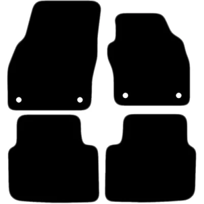 Image of Carsio Carpet Car Mats For Skoda Scala 2019+ Onwards Tailored Fit Floor Mat Set Complete Accessory Black Custom Fitted All Weather, Anti Slip Backing &amp; Grey Trim