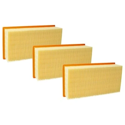 Image of 3x Flat Fold Filter compatible with Festo / Festool ct 11, 22, 11E, 44, 33, 22E, 33E Vacuum Cleaner Pleated Element Vhbw