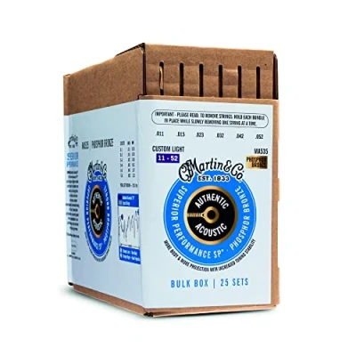 Image of Martin Strings Authentic Acoustic SP Phosphor Bronze Custom Light 11 52 25 Sets