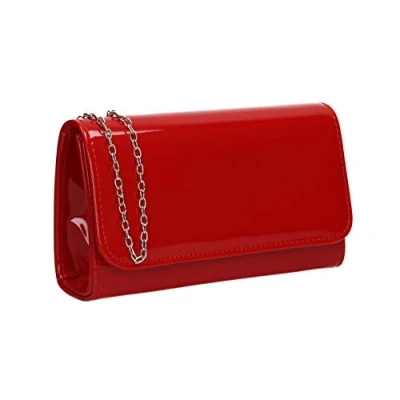 Image of SwankySwans Women&#039;s Diaz Clutch Bag, Red, One Size UK